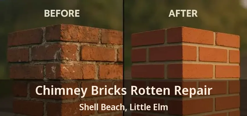 Chimney Bricks Rotten Repair Shell Beach, Little Elm - TX