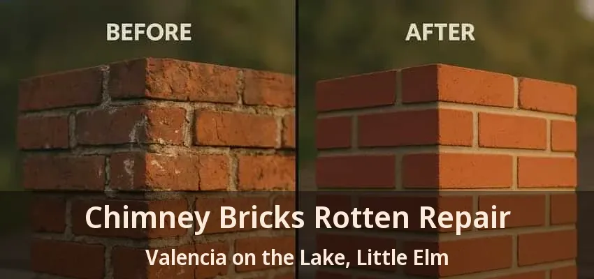 Chimney Bricks Rotten Repair Valencia on the Lake, Little Elm - TX