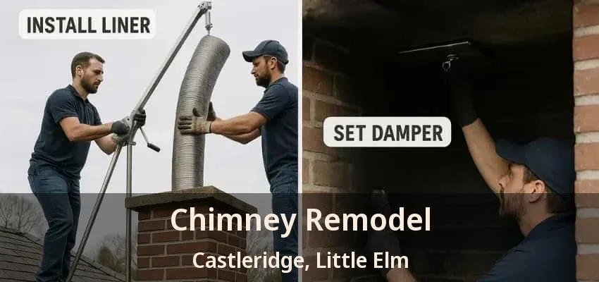 Chimney Remodel Castleridge, Little Elm - TX