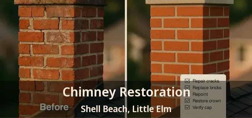 Chimney Restoration Shell Beach, Little Elm - TX