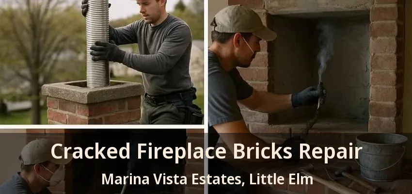 Cracked Fireplace Bricks Repair Marina Vista Estates, Little Elm - TX