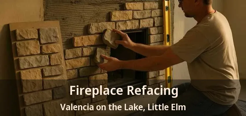 Fireplace Refacing Valencia on the Lake, Little Elm - TX