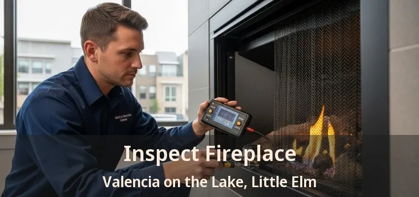 Inspect Fireplace Valencia on the Lake, Little Elm - TX